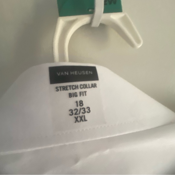 Van Hessen NWT White Stretch Collar Big Fit Shirt XXL - Picture 5 of 6